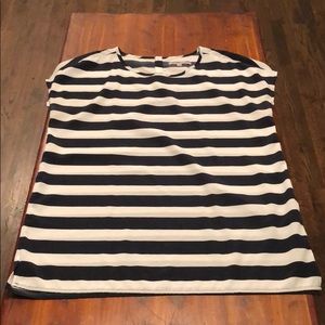 Navy and whit striped GAP tunic